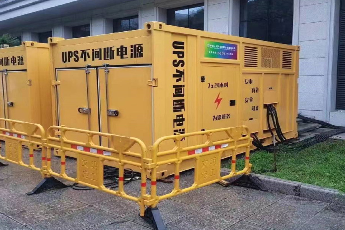 淅川发电机租赁施工现场